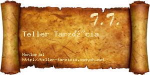 Teller Tarzícia névjegykártya
